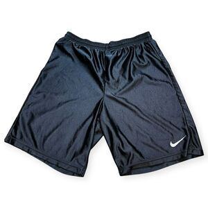 NIKE Men’s Black Solid Drawstring Athletic Shorts Size Medium